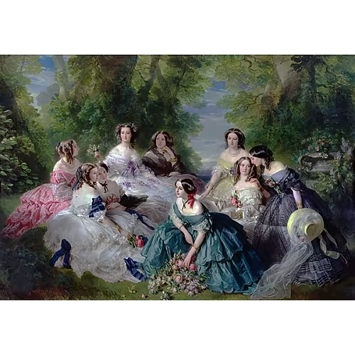 The Empress Eugenie Surrounded by her Ladies in Waiting